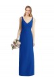 Azul Real Sereia Amor Chiffon Longo Vestidos de Madrinha Acessíveis