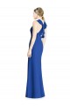 Azul Real Trombeta Cabeçada Chiffon Longo Vestidos de Madrinha
