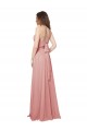 Bliss Linha A Sem alças Chiffon Longo Vestidos de Madrinha Acessíveis