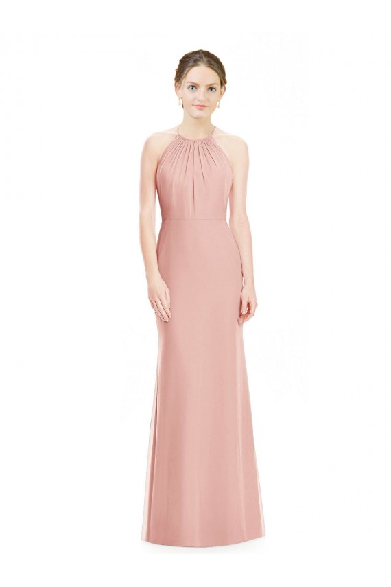 Bliss Sereia Cabeçada Chiffon Longo Vestidos de Madrinha