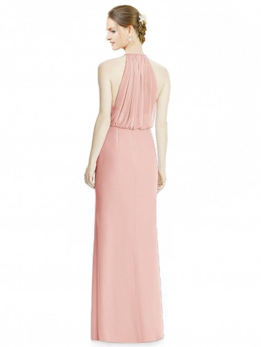 Bliss Sereia Cabeçada Chiffon Longo Vestidos de Madrinha