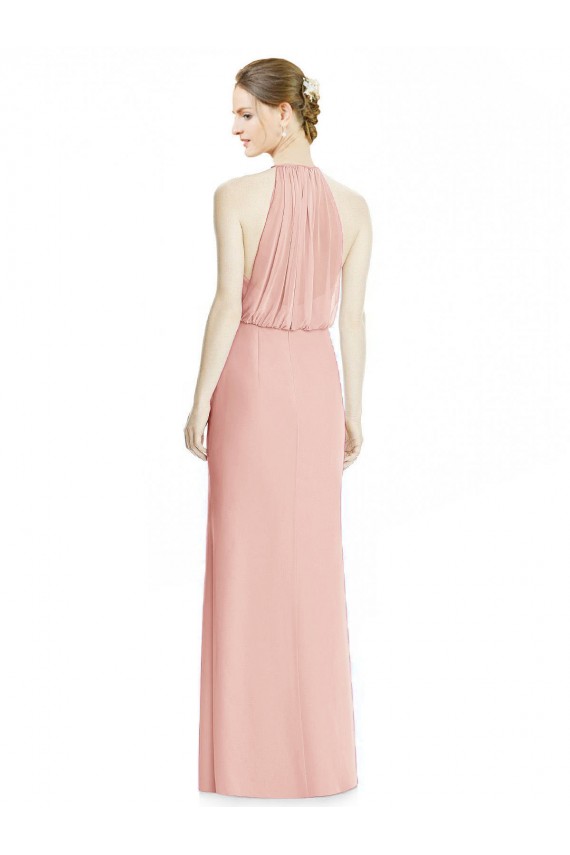 Bliss Sereia Cabeçada Chiffon Longo Vestidos de Madrinha