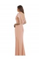 Bliss Sereia Decote Barco Chiffon Longo Vestidos de Madrinha / Vestidos de Festa