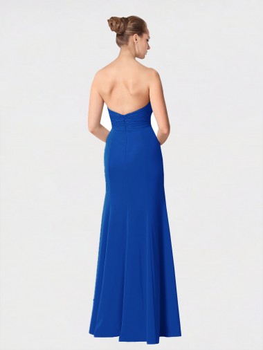 Borgonha Sereia Amor Chiffon Longo Vestidos de Madrinha