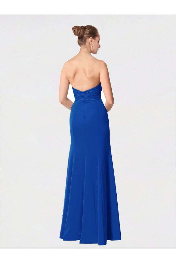 Borgonha Sereia Amor Chiffon Longo Vestidos de Madrinha Acessíveis