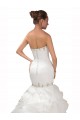 Branco Tule Sereia Amor Longo Vestidos de Noiva Acessíveis