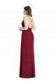 Caçador Verde Sereia Alças finas Chiffon Longo Vestidos de Madrinha