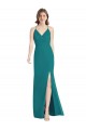 Caçador Verde Sereia Alças finas Chiffon Longo Vestidos de Madrinha