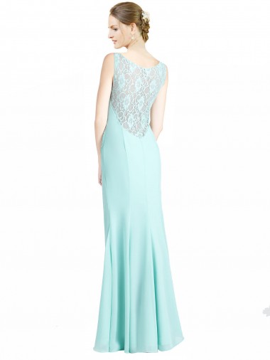 Cachoeira Sereia Decote V Chiffon & Renda Longo Vestidos de Madrinha