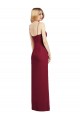 Coral Trombeta Alças finas Chiffon Longo Vestidos de Madrinha
