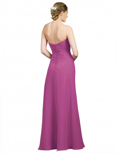 Frutos Silvestres Linha A Amor Chiffon Longo Vestidos de Madrinha