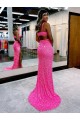Lantejoulas Veludo Bainha Decote V Longo Lantejoulas Veludo Vestidos de Festa Acessíveis