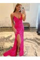 Lantejoulas Veludo Bainha Sem Mangas Decote V Longo Lantejoulas Veludo Vestidos de Festa Acessíveis