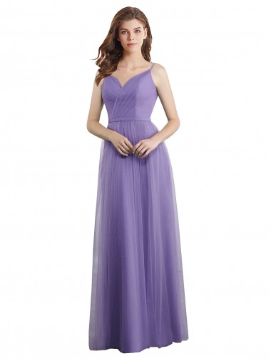 Linha A Amor Tule Longo Vestidos de Madrinha