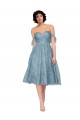 Linha A Fora do Ombro Renda Curto Vestidos de Madrinha / Vestidos de Homecoming Acessíveis