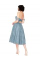 Linha A Fora do Ombro Renda Curto Vestidos de Madrinha / Vestidos de Homecoming Acessíveis