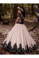 Marfim Vestido de Baile Amor Cetim & Renda Longo Vestidos para meninas de flores Acessíveis