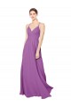 Narciso Chiffon Linha A Criss Cruz Amor Longo Vestidos de Madrinha Acessíveis