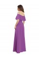 Narciso Linha A Fora do Ombro Chiffon Longo Vestidos de Madrinha Acessíveis