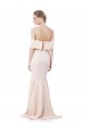 Nu Crepe Esticado Sereia Decote Alto Longo Formais Vestidos de Madrinha / Vestidos de Noite / Vestidos de Festa Acessíveis