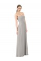 Ostra Prata Linha A Amor Chiffon Longo Vestidos de Madrinha