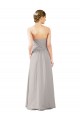 Ostra Prata Linha A Amor Chiffon Longo Vestidos de Madrinha