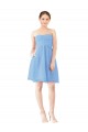 Pervinca Linha A Amor Chiffon Curto Vestidos de Madrinha / Vestidos de Homecoming Acessíveis