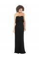 Preto Bainha Amor Chiffon Longo Vestidos de Madrinha