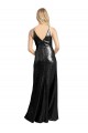Preto Linha A Alças finas Lantejoulas Longo Formais Vestidos de Madrinha / Vestidos de Festa