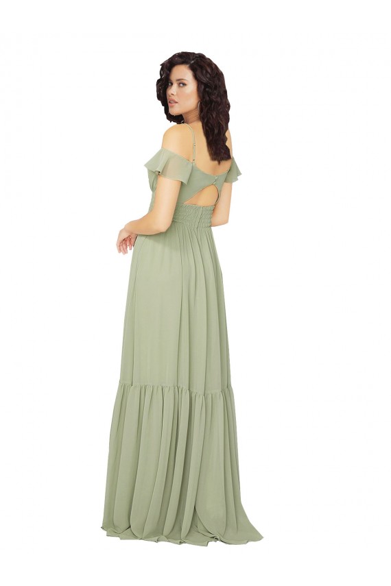 Rosa Bainha Decote Alto Alto Baixo Crepe Esticado Curto Alto Baixo Formais Vestidos de Madrinha / Vestidos de Festa Acessíveis