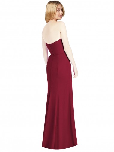 Rosa Deserto Trombeta Amor Chiffon Longo Vestidos de Madrinha
