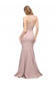 Rosa Empoeirado Bainha Amor Comboio Varredela Crepe Esticado Longo Formais Vestidos de Madrinha / Vestidos de Festa