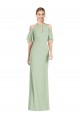 Sábio Sereia Cabeçada Chiffon Longo Vestidos de Madrinha