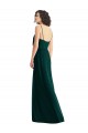 Sempre Verde Linha A Decote V Chiffon Longo Vestidos de Madrinha