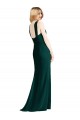 Sempre Verde Trombeta Cabeçada Chiffon Longo Vestidos de Madrinha