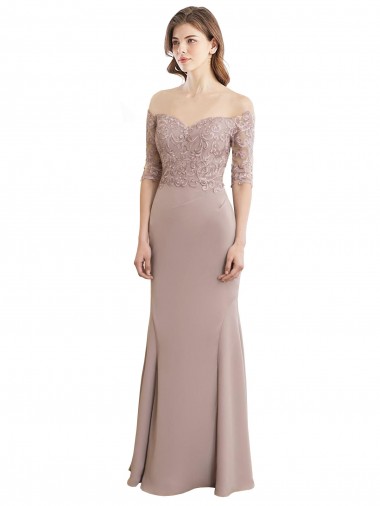 Sereia Amor Chiffon & Renda Longo Vestidos de Madrinha
