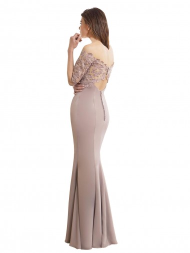Sereia Amor Chiffon & Renda Longo Vestidos de Madrinha