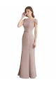Sereia Colher Chiffon & Renda Longo Vestidos de Madrinha Acessíveis