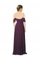 Uva Chiffon Bainha Amor Longo Vestidos de Madrinha Acessíveis