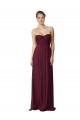 Uva Chiffon Linha A Amor Longo Vestidos de Madrinha Acessíveis