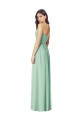 Verde Menta Trombeta Amor Chiffon Longo Vestidos de Madrinha Acessíveis