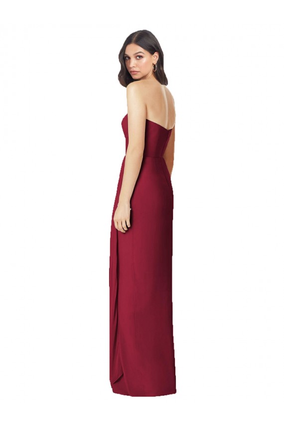 Verde Oliva Trombeta Amor Chiffon Longo Vestidos de Madrinha Acessíveis